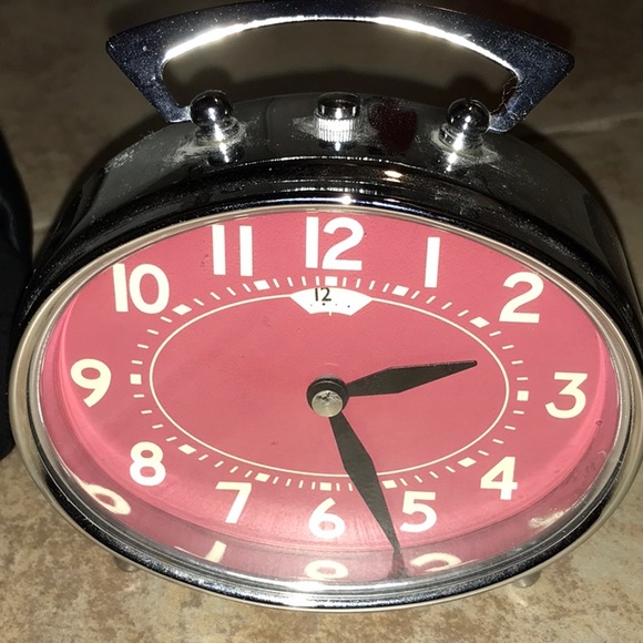 Pottery Barn Accents Pottery Barn Nwot Clock Chrome Plate